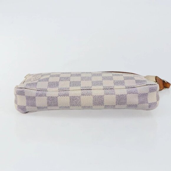 LOUIS VUITTON Damier Azur Pochette Accessoires Pouch N51986 LV Auth 143621 - Picture 7 of 16